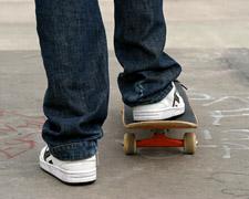 Child on a skateboard