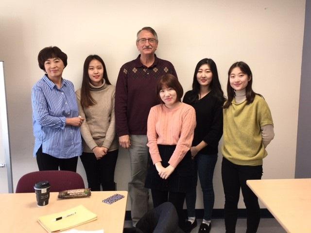 Rim and Pat with students from Ewha Womans University